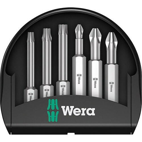 Wera Assortiment d'embouts Mini-Check, 6 pièces, PH/PZ/TORX®