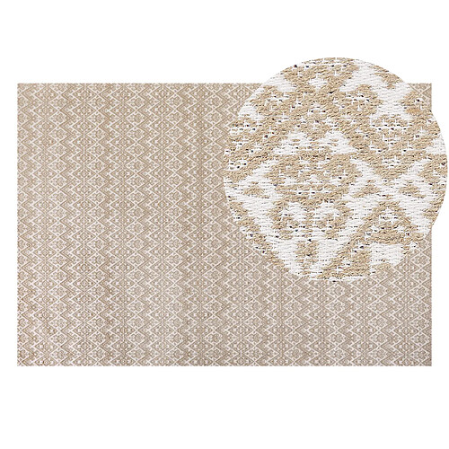 Beliani Tapis en jute beige 160 x 230 cm ATIMA