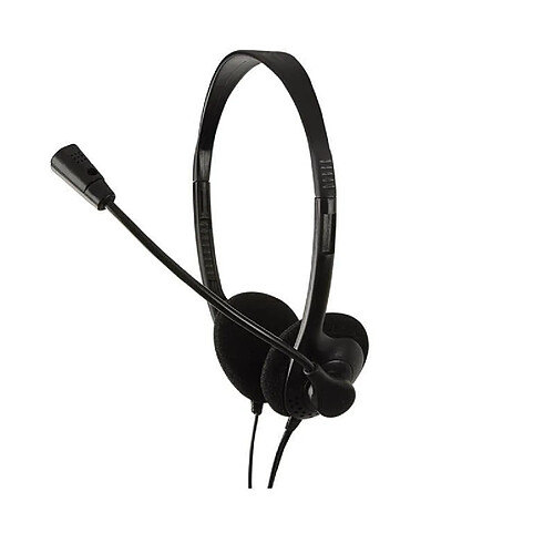 LOGILINK Micro-Casque filaire stéréo deluxe noir HS0001 HS