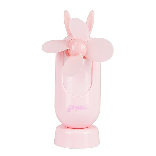 Wewoo Ventilateur portatif silencieux de charge USB portable rose