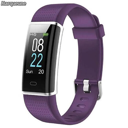 Montre Connectée SS - Marqueune - Etanche IP68 - Cardiofréquencemètre - Violet