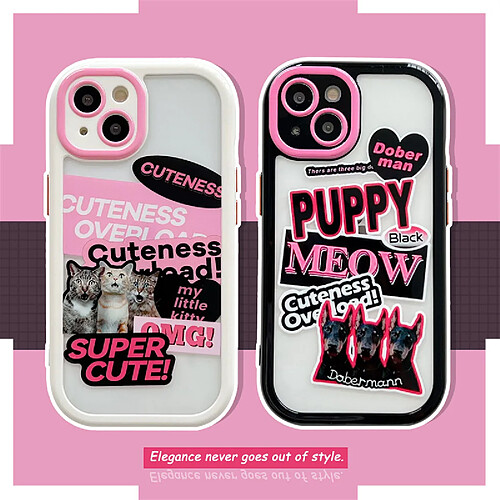 GUPBOO Étui pour iPhone11ProMax graffiti hot girl style chaton personnalité téléphone portable cas femmes