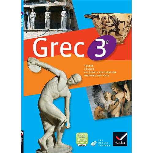 Grec, 3e : textes, langue, culture & civilisation, histoire des arts · Occasion