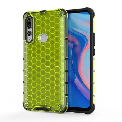 Wewoo Coque Pour Huawei Y9 Prime 2019 Étui en nid d'abeille antichoc PC + TPU vert