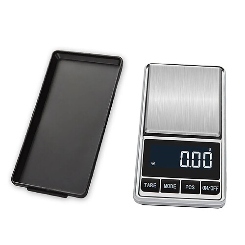 Universal Balance électronique portable 100g/0,01g Balance numérique de poche de précision Balance diamantaire Balance de cuisine(Argent)