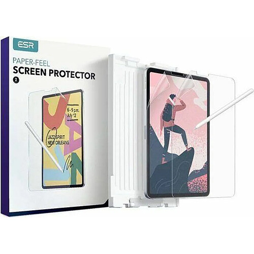 ESR 2 Protections d'Écran Compatible avec iPad Pro 11 2021 et 2020 et iPad Air 4 2020, Tactile de Papier, Film Mat Compatible avec Pencil et Anti Reflet (Non Pas du Verre)