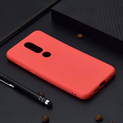 Wewoo Coque Souple Pour Nokia 5.1 Plus Candy Color TPU Case Rouge