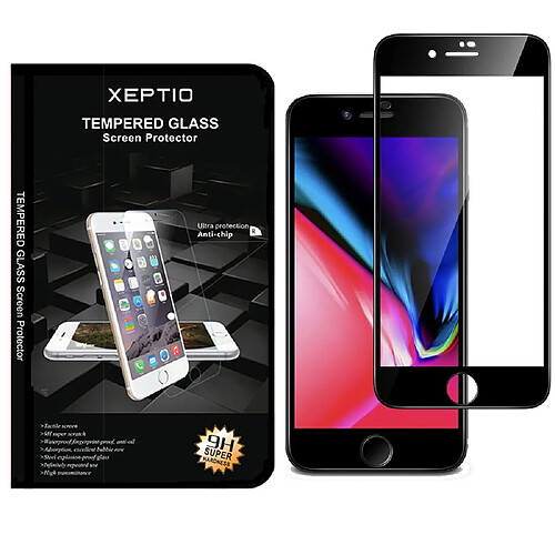 Xeptio Apple iPhone SE 2022 5G vitre protection écran noir