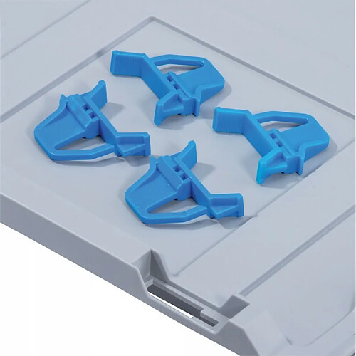 allit Clips pour Boite EuroBox ,bleu (VE4St.)