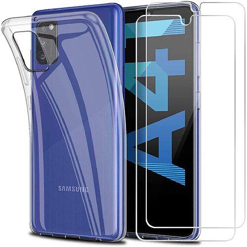 Coque Silicone + 2 Vitres Protection Ecran Pour Samsung A41 Little Boutik®