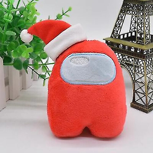 Universal Parmi nous, chapeau de Noël en peluche au jouet 10 cm rouge