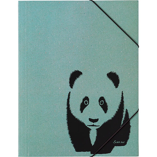 PAGNA Chemise à élastiques 'Panda', A4, carton, menthe ()