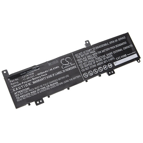 vhbw Batterie compatible avec Asus VivoBook Pro 15 N580VD-DM028T, N580VD-DM039T, N580VD-DM139T laptop (4050mAh, 11.49V, Li-polymère)