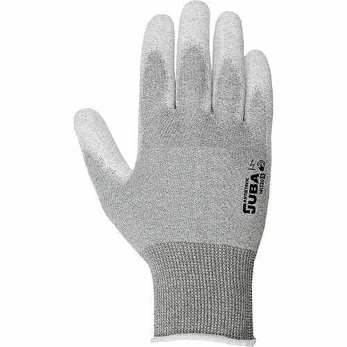 Gants de travail JUBA Antistatique Gris Nylon Fibre de Carbone - 10