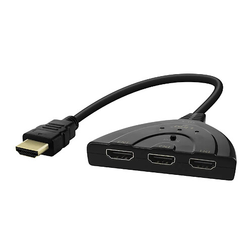 Splitter HDMI vers 3 HDMI Compatible 4K Full HD 1080 Boutons de commande LinQ