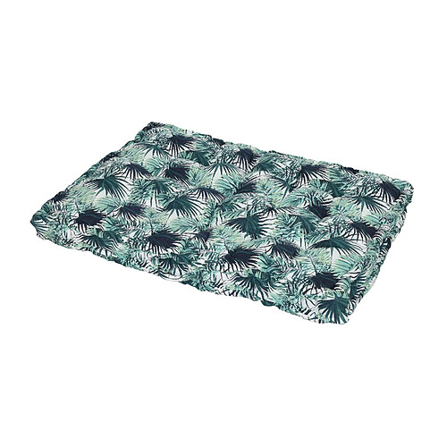 JARDIéco Coussin palette de jardin déco feuilles foncé 120 x 80 x 8 cm - Jardideco