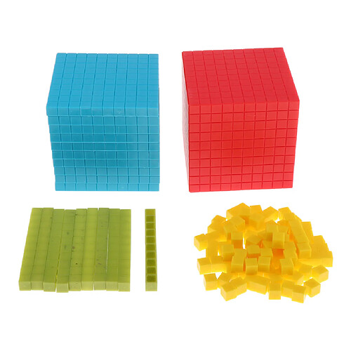 121pcs Montessori Decimal Cube Early Learning Jouets éducatifs Pour Les Enfants