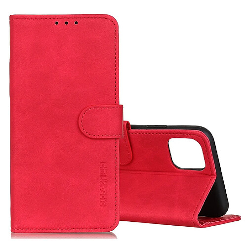 Wewoo Housse Coque Pour Galaxy Note10 Lite / A81 KHAZNEH Texture rétro PU + TPU en cuir à rabat horizontal avec support et fentes cartes et portefeuille rouge