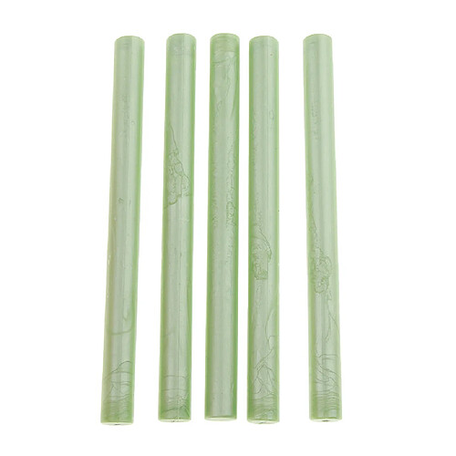 5pcs rondes de cachetage de bâton de cire à cacheter la colle de timbre pour outils de fête de mariage vert clair