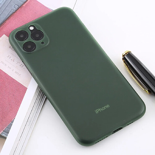 Wewoo Coque Souple Pour iphone 11 ultra-mince PP cas vert foncé