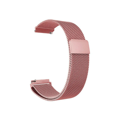 PHONECARE Bracelet Milanais Avec Fermoir Magnétique pour Garmin Série Legacy Saga Rey - 40mm - Rose