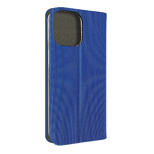 Avizar Étui pour iPhone 14 Pro Max Tissu Porte-carte Support Vidéo Série Sensitive Bleu