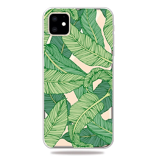 Wewoo Coque Souple Motif 3D impression cas de couverture de téléphone cellulaire TPU pour iPhone 11 Pro feuille de bananier