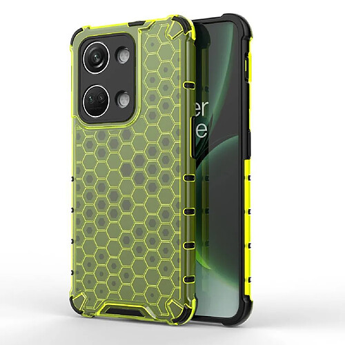 Htdmobiles Coque pour OnePlus Nord 3 5G - housse etui silicone gel fine nid d’abeille + film ecran - VERT