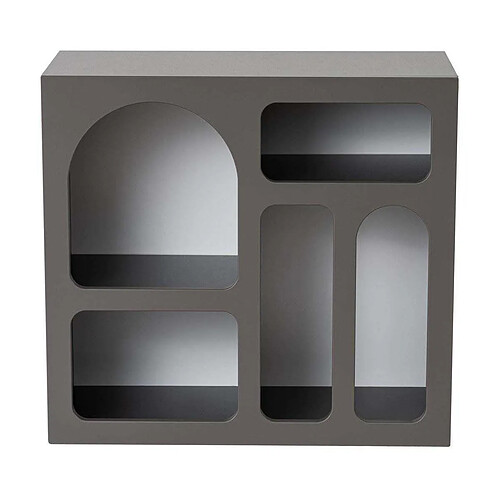 Hanah Home Etagère avec niches Lesa anthracite.