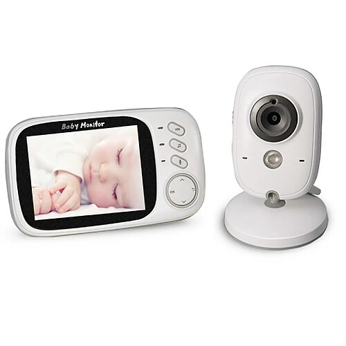 Babyphone Vidéo Caméra Bébé Sans Fil + Écran LCD 3,2'' YONIS