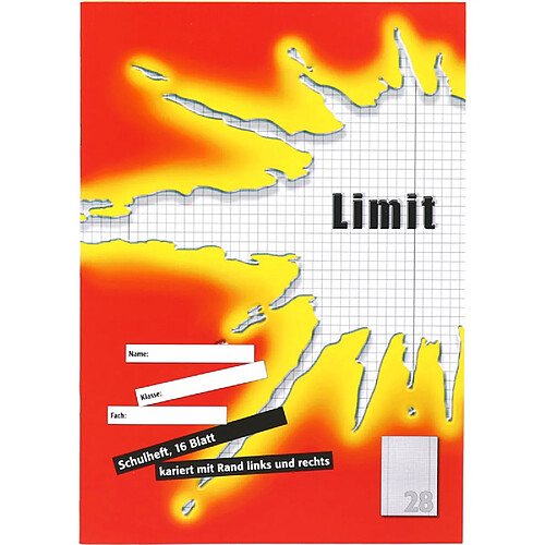 LANDRÉ cahier 'LIMIT' A4, linéature 28 / 5 mm quadrillé ()