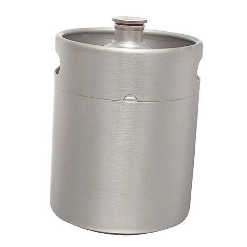 mini fût de culture en acier inoxydable bouteille de bière maison baril argent 3.6l