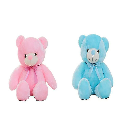 Universal Lumineux 30/50/80 cm Création Light Up LED TEDDY BURSED PLUSE TYPINK BLUE 50 cm