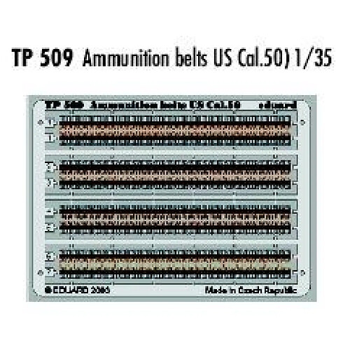 Ammunition belts US Cal.50, Coloriert. - 1:35e - Eduard Accessories