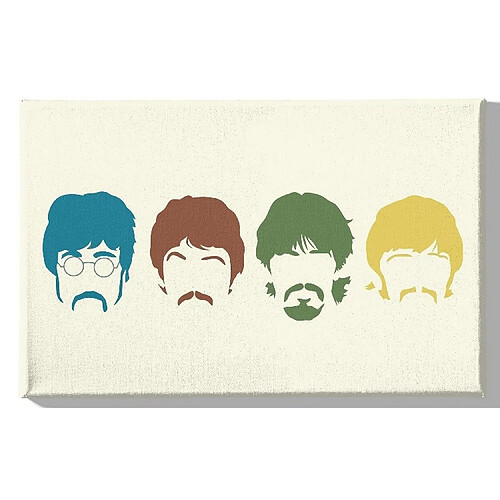 EPIKASA Impression sur Toile The Beatles, Multicouleur, Polyester, 70x3x45 cm