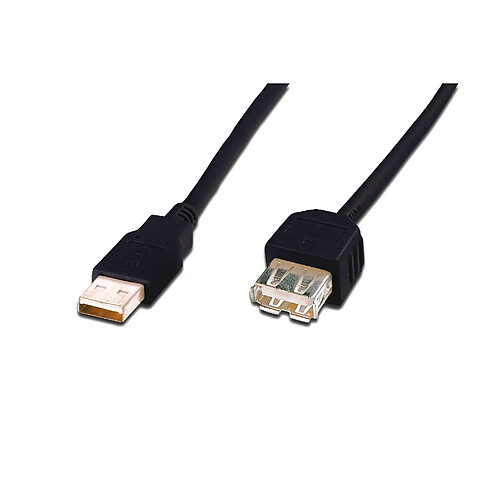 Digitus DK-300202-050-S câble USB 5 m USB 2.0 USB A Noir