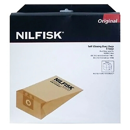 Lot de 5 sacs pour aspirateur business series, gd1010 - 82222900 - NILFISK