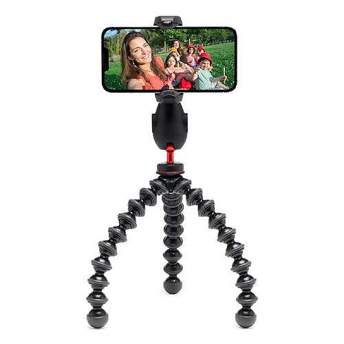 JOBY GripTight Pro 3 GorillaPod, Pince de telephone Compatible avec iPhone et Android, GorillaPod 1K Inclus, Jambes Flexibles, Pince pour Smartphone avec 2 Chaussures Froides, Rotation 360?, Noir