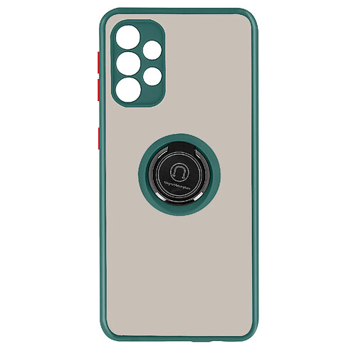 Avizar Coque Samsung Galaxy A32 Bi-matière Bague Métallique Support Vidéo Vert