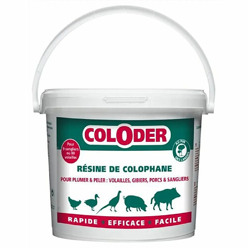 SANITERPEN Résine de colophane en poudre Coloder - Pour volaille et gibier - Seau de 3,5 kg