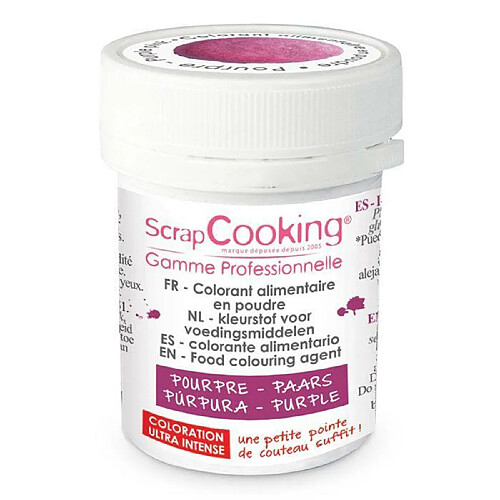 Scrapcooking Colorant alimentaire en poudre - pourpre