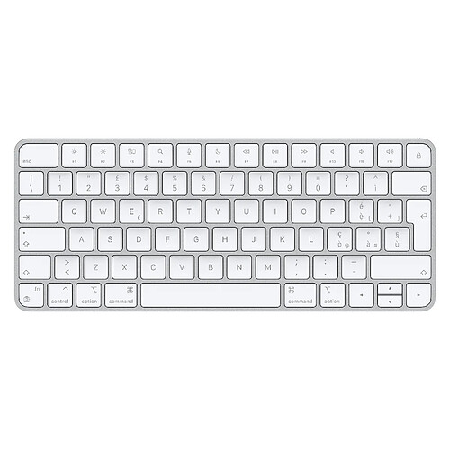 Apple Magic clavier USB + Bluetooth Italien Aluminium, Blanc