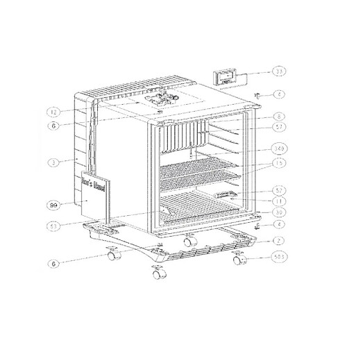 Dometic CLAYETTE HABILLAGE BLEU CLAIR