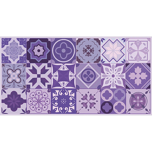 Alter Chemin de cuisine, 100% Made in Italy, Tapis antitache avec impression numérique, Tapis antidérapant et lavable, Modèle Abeille, 100x52 cm