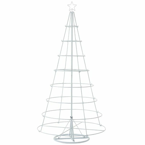 Paris Prix Statue Déco Arbre de Noël 8 Niveaux 188cm Blanc