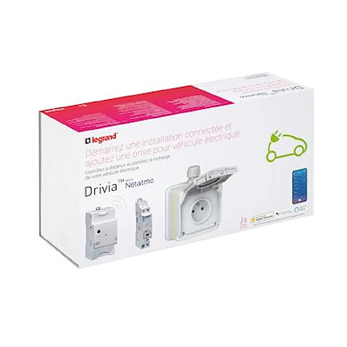 pack de démarrage prise green up - drivia with netatmo - legrand 090487