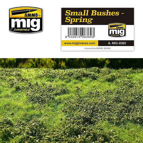 Mig Jimenez Ammo Small Bushes – Spring - Décor Modélisme