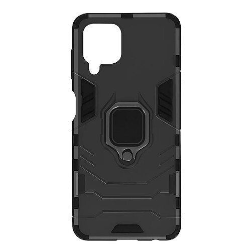 Avizar Coque Samsung Galaxy A22 Hybride Antichoc Bague Métallique Support Noir