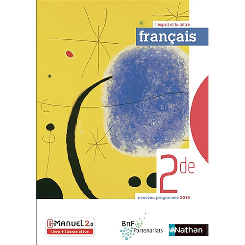 Français 2de : nouveau programme 2019 : livre + licence élève · Occasion