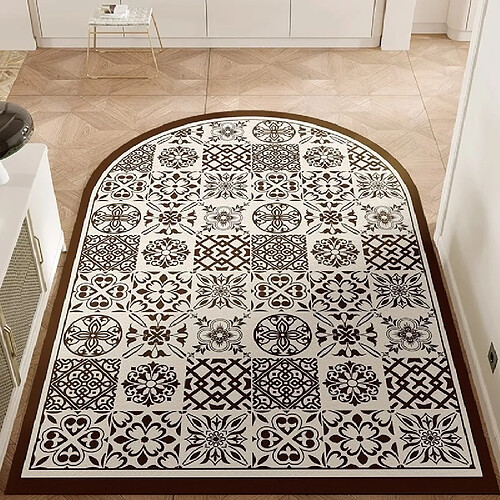 LUUCOZK Tapis de porte d'entrée antidérapants pour entrée intérieure – Motif vertical 3-120x160cm